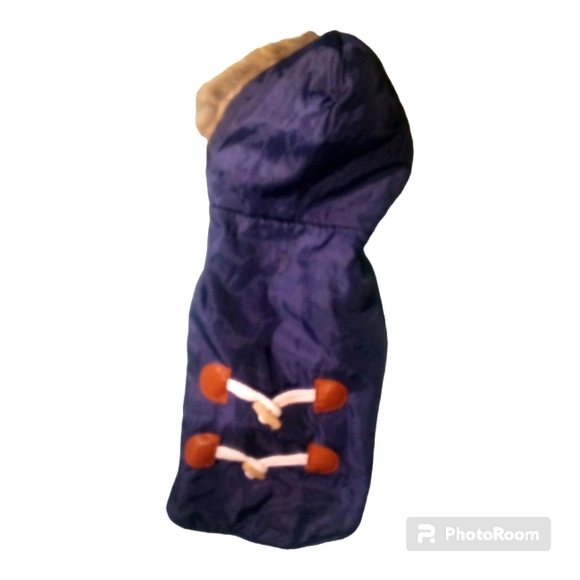 Small Doggy Fur Hooded Coat NWOT - Picture 2 of 2